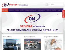 Tablet Screenshot of ordinatmuhendislik.com